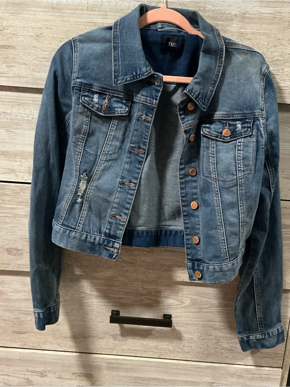 YMI Women's Medium Blue Denim Trucker Jacket